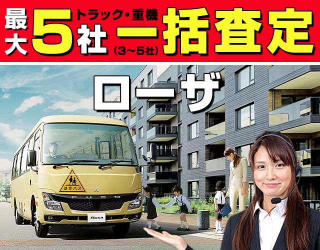 最大5社(3〜5社) トラック・重機 一括査定 ローザ