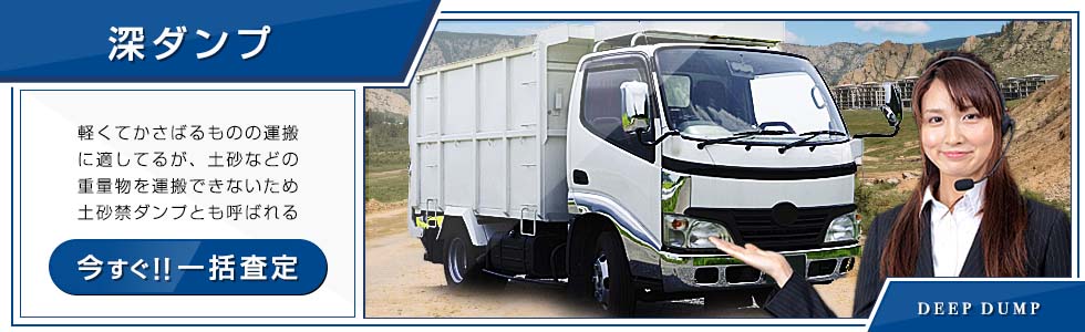 深ダンプ(土砂禁ダンプ)